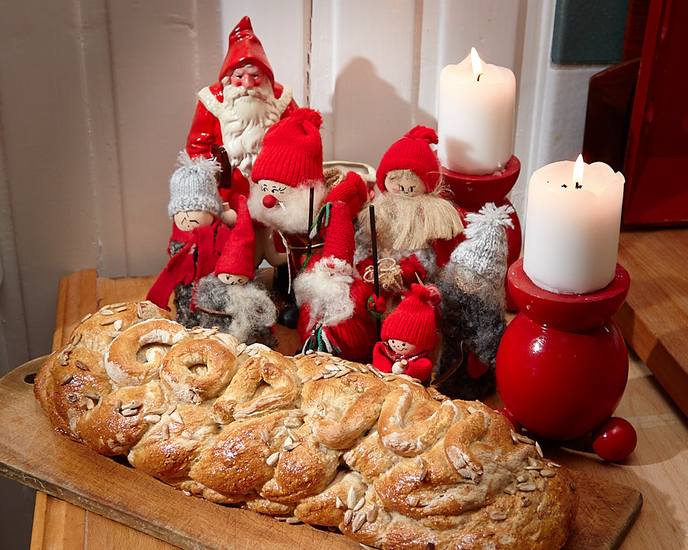 Julbröd i form av snoddas