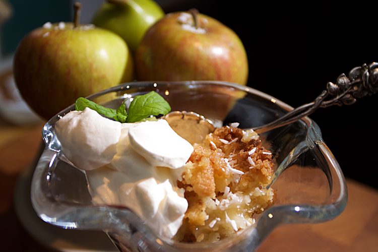 Äppelpaj med kokossmak