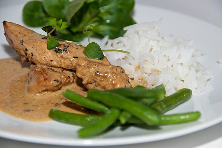 Kycklingfilé med Teriyakisauce