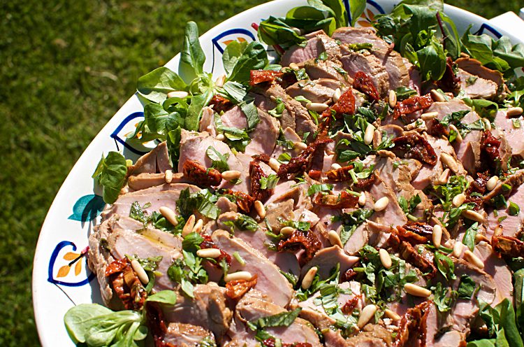 Dubbelmarinerad kall fläskfilé