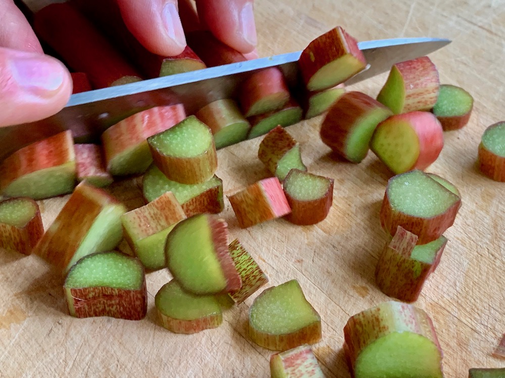 Rabarberkaka med mandel