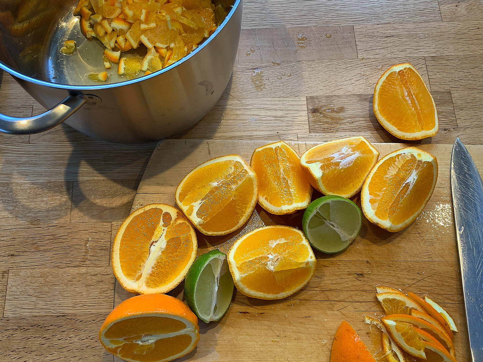 Apelsinmarmelad med ingefära eller lime