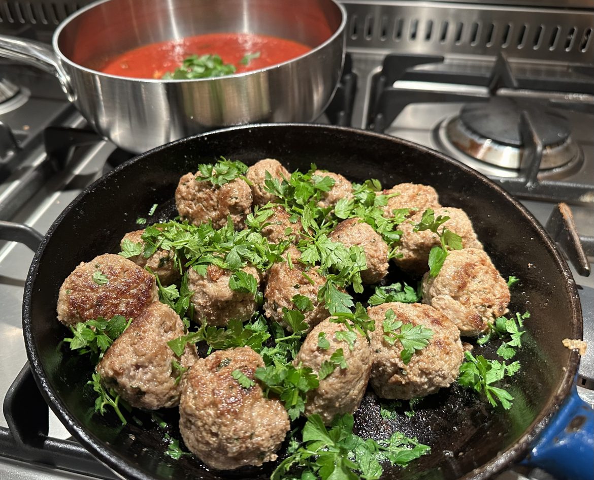 Polpette, italienska köttbullar med tomatsås